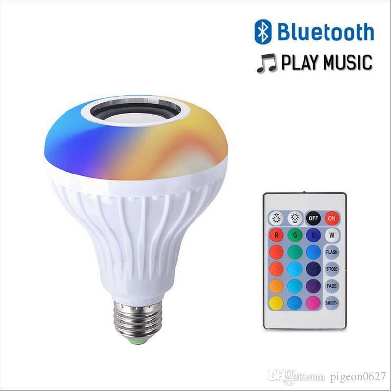 Bluetooth лампочка с динамиком и пультом ДУ  Buble Lamp (лампа колонка Е27) фото - 4