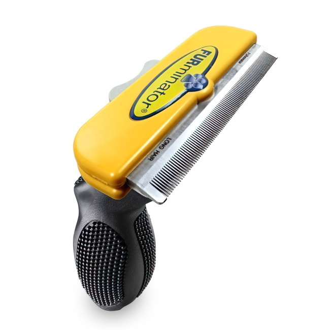 Фурмінатор для вичісування собак FURminator AD-23M1-M1 з кнопкою для чищення шерсті, розмір L, лезо 10 см