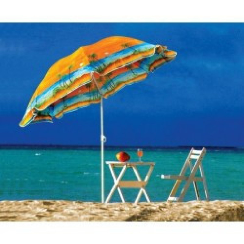 Пляжный зонт с клапаном UMBRELLA palma 220 cm фото - 1