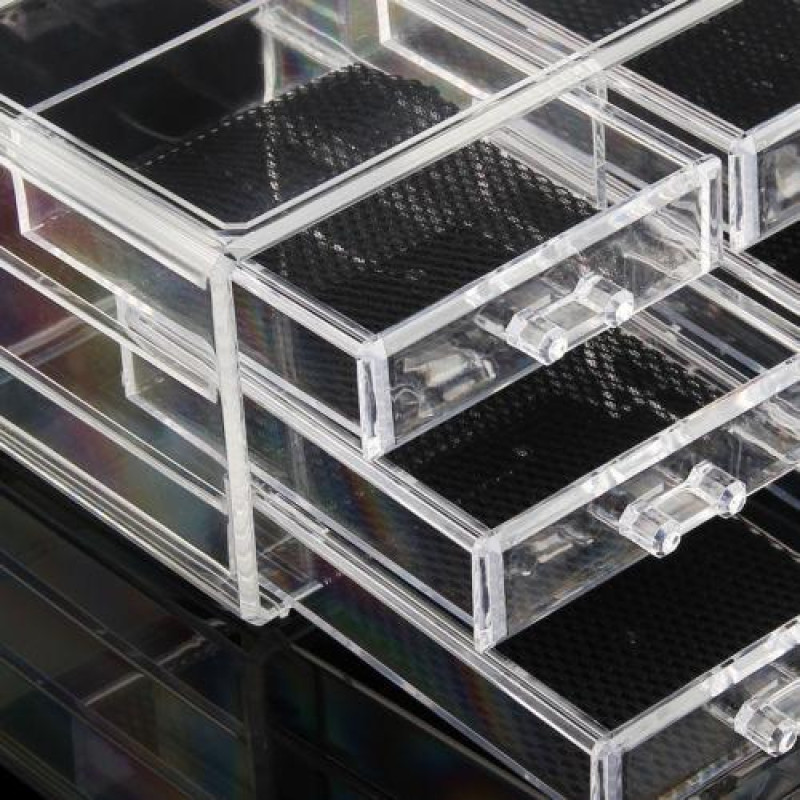 Настільний акриловий органайзер для косметики Cosmetic Storage Box 4 ящики фото - 6
