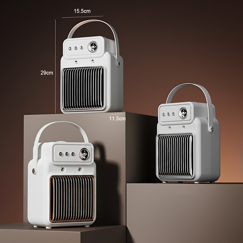 Электрический обогреватель 2-в-1 с увлажнителем 1200 Вт, PTC + графен, таймер 2&ndash;8 ч, 3 режима, вентилятор, 220 В фото - 10