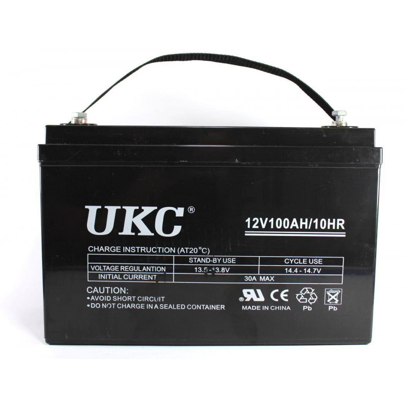 Аккумулятор гелевый UKC GEL Battery 100 Ah 12V, официальный фото - 2