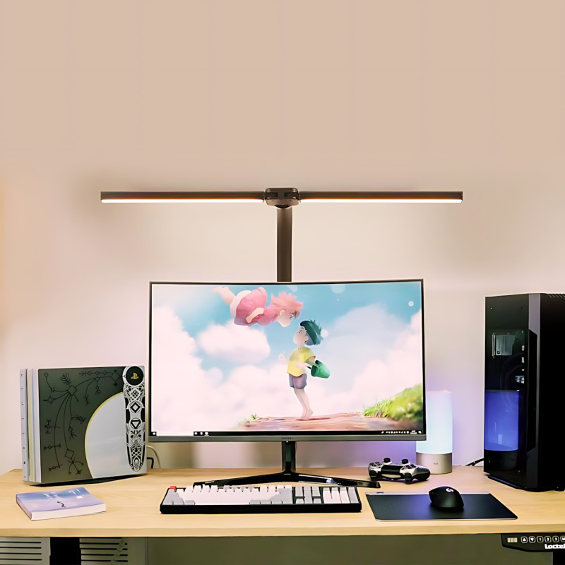 Настільна лампа MA729 з гнучкою ніжкою, LED 10 Вт, регулювання яскравості, температури світла 3000-6000K, USB, струбцина фото - 8