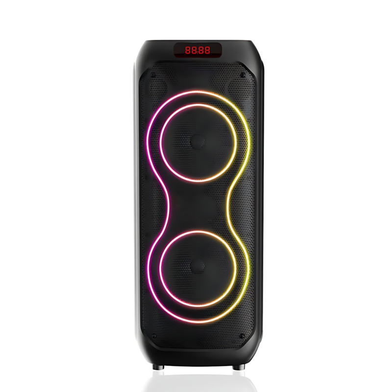 Портативна колонка SING-E ZQS8255 з караоке, Bluetooth, 40 Вт, 12" динамік, RGB-підсвітка, FM-радіо фото - 2