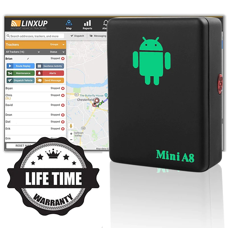 Відстежуючий Mini A8 GPS Трекер з мікрофоном, до 9 днів в автономному режимі, 4 см фото - 3