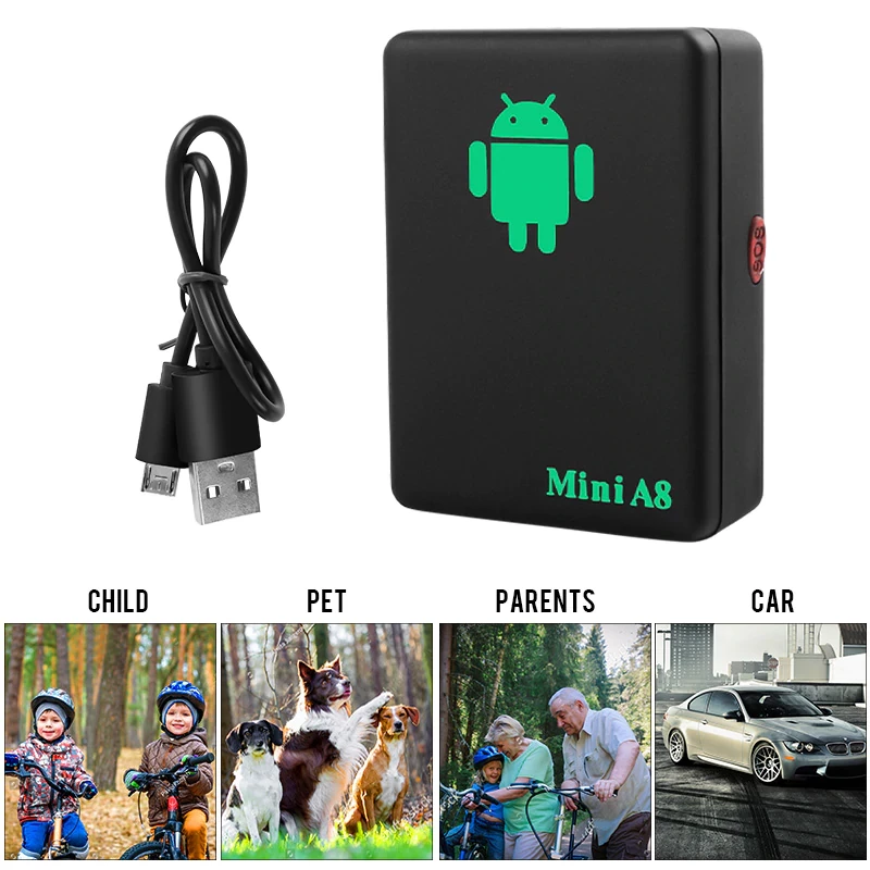 Відстежуючий Mini A8 GPS Трекер з мікрофоном, до 9 днів в автономному режимі, 4 см фото - 6