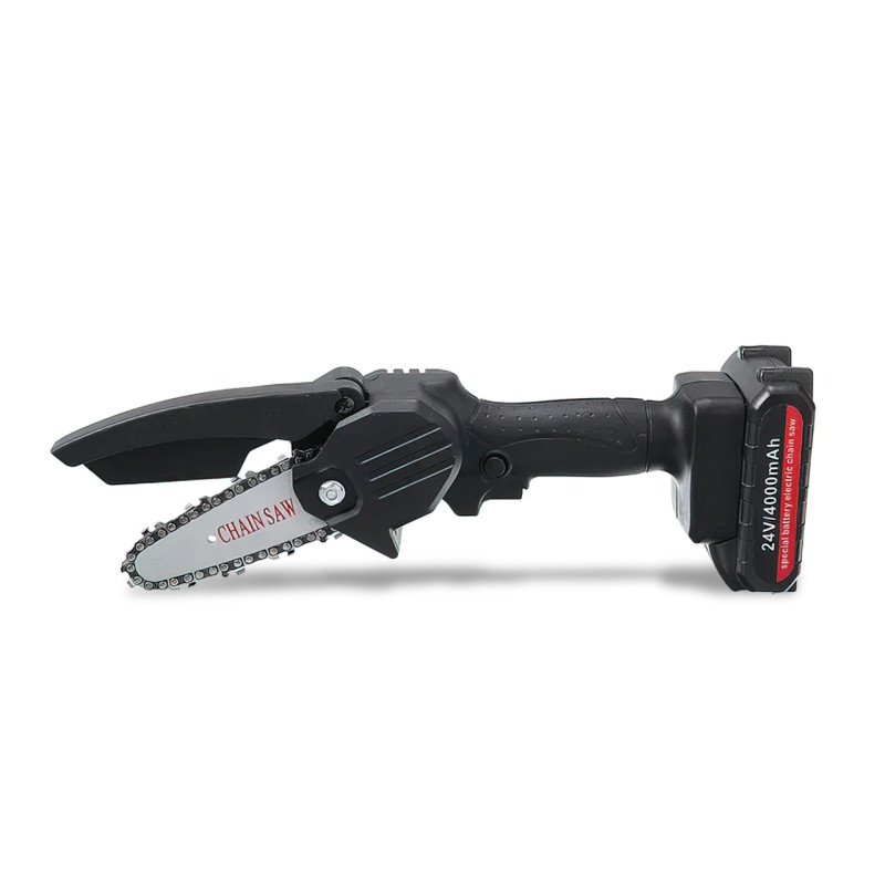 Пила акумуляторна Chainsaw, 4000 мА/год, 24 В, ручна, ланцюгова, електрична, на 2 акумулятори, у кейсі фото - 4