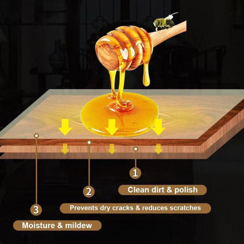 Воск для защиты и полировки мебели Beewax в банке 80 г фото - 5