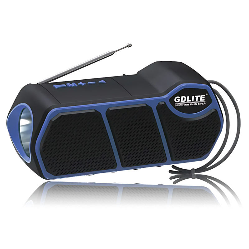 Портативна колонка із сонячною батареєю та ліхтарем CCLAMP CL-823 — Bluetooth, USB, SD, FM, 5 Вт, 1500 мА·год фото - 2