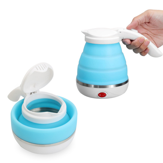 Складаний електричний чайник Electric Kettle, силіконовий, портативний, 600 мл, 800 Вт