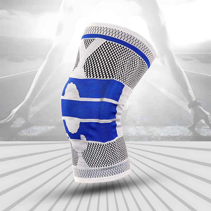 Активный бандаж коленного сустава, коленный ортез KNEE SUPPORT динамический бандаж с силиконовым кольцом фото - 8