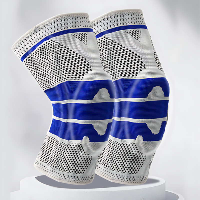 Активный бандаж коленного сустава, коленный ортез KNEE SUPPORT динамический бандаж с силиконовым кольцом фото - 9