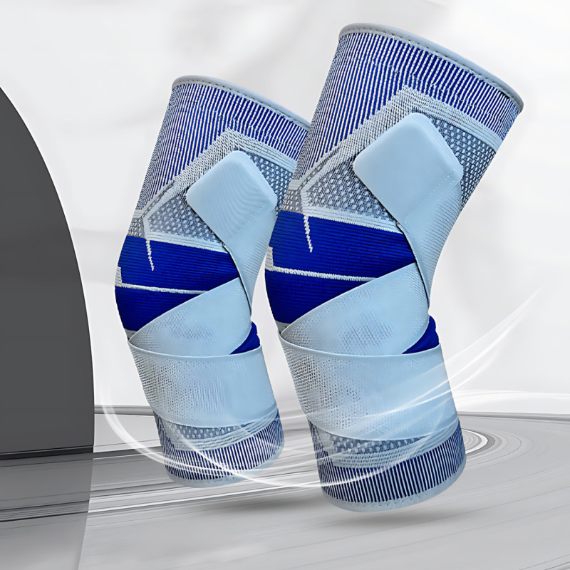 Активный бандаж коленного сустава, коленный ортез KNEE SUPPORT динамический бандаж с силиконовым кольцом фото - 10