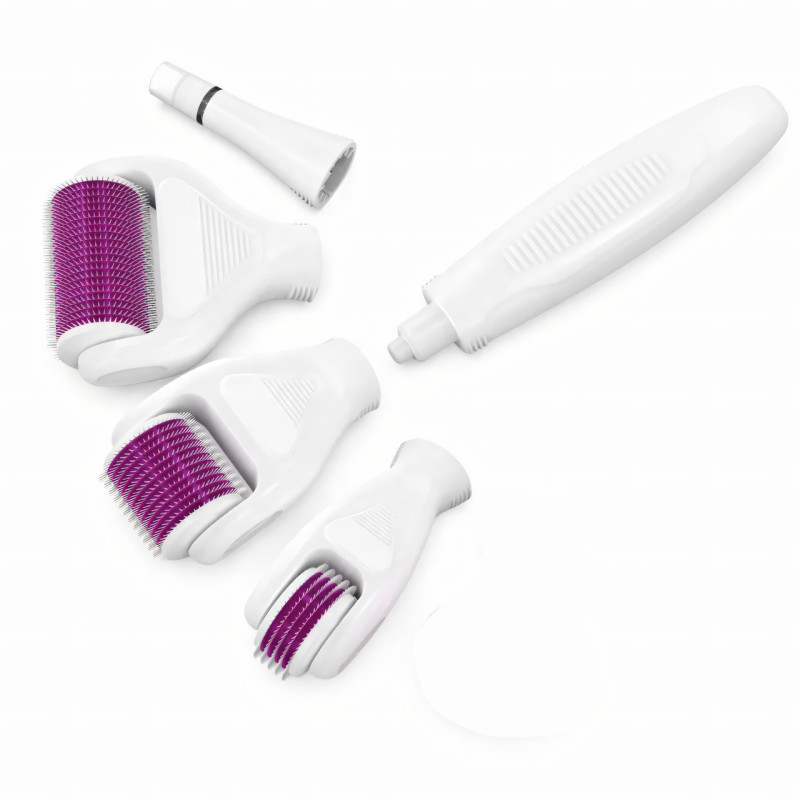 Мезоролер AND 1-17 з титановими мікроригами від розтяжок, акне, шрамів, для обличчя, лікування тіла, росту волосся фото - 4