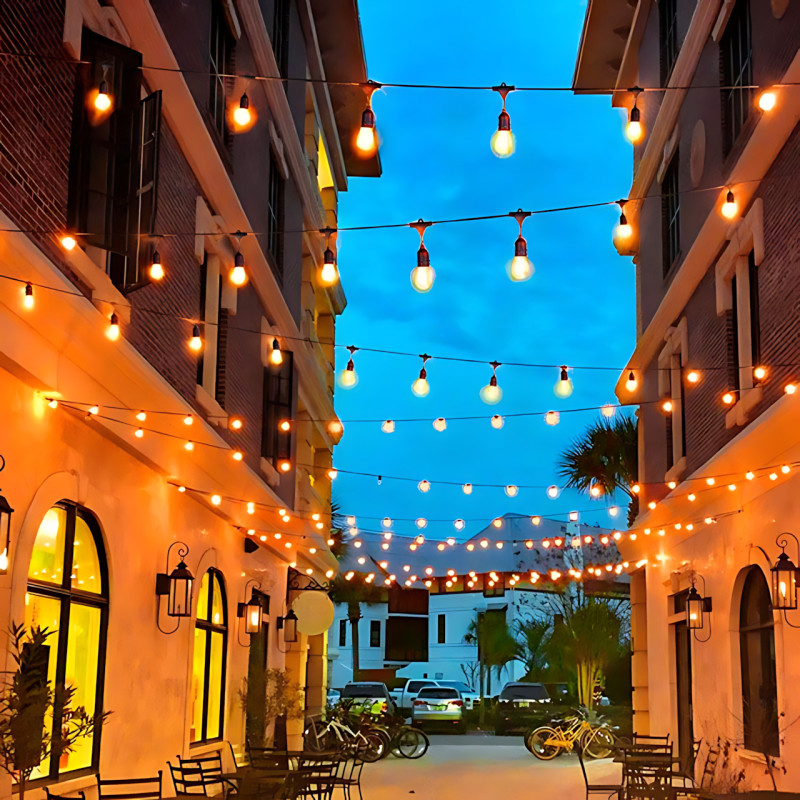 Світлодіодна гірлянда MA717 10 м, 25 LED, сонячна батарея 1200 mAh, пульт ДК, 2 режими, вулична вологозахищена підсвітка фото - 47