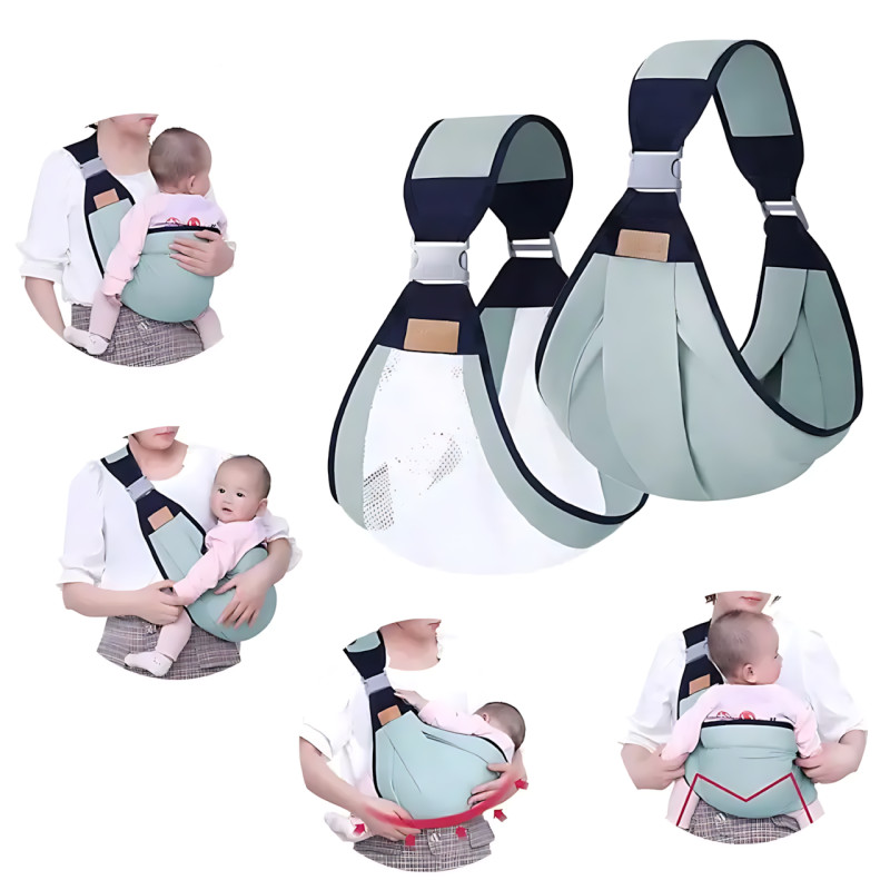 Рюкзак-переноска для новорожденных BABY SLING, дышащий анатомический кенгуру для младенцев и детей до 20 кг фото - 4