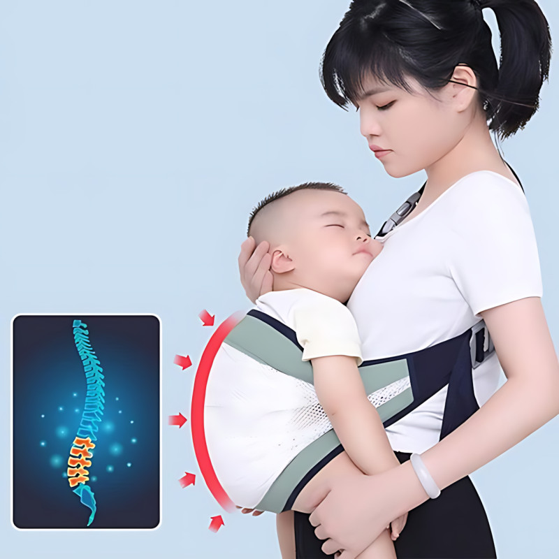 Рюкзак-переноска для новорожденных BABY SLING, дышащий анатомический кенгуру для младенцев и детей до 20 кг фото - 5
