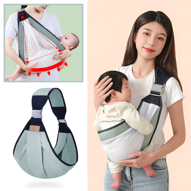 Рюкзак-переноска для новорожденных BABY SLING, дышащий анатомический кенгуру для младенцев и детей до 20 кг