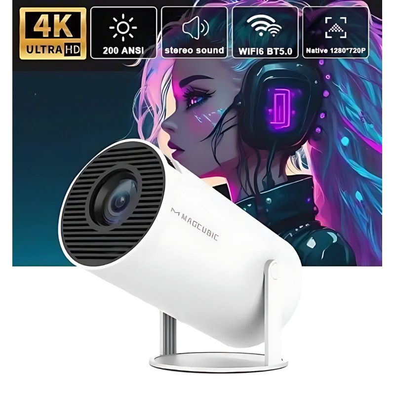 Проєктор M300 MAX/HY300 з іграми, джойстиками, Android 11 і картою microSD 64GB фото - 8