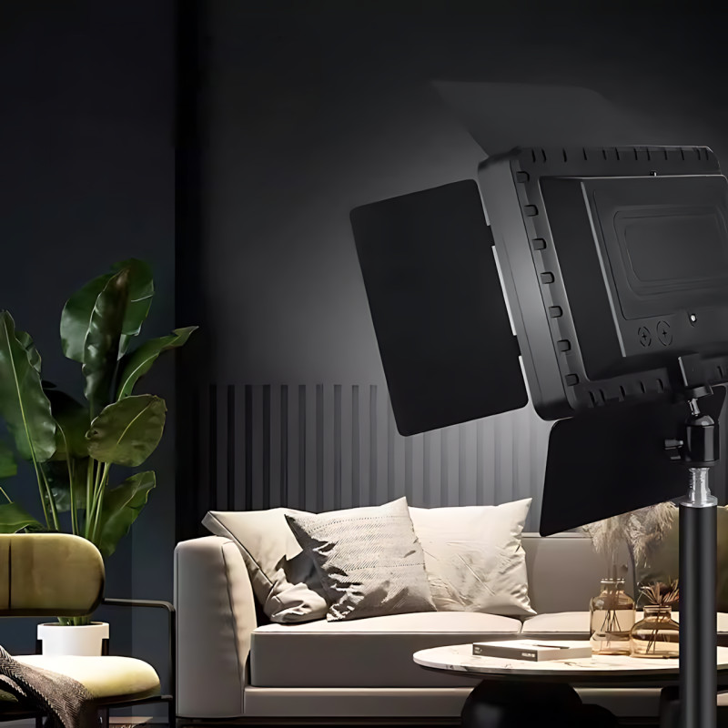 Світлодіодна лампа блогера, відеосвітло Camera light RL-900 c пультом 3000k-6500k фото - 7