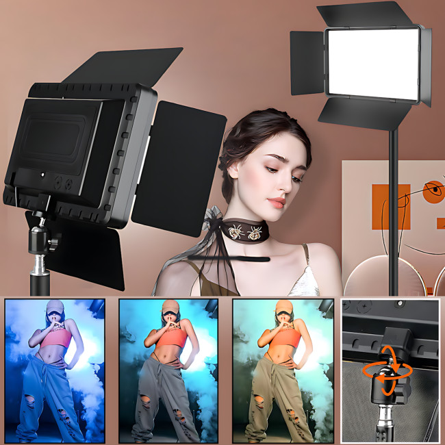 Світлодіодна лампа блогера, відеосвітло Camera light RL-900 c пультом 3000k-6500k