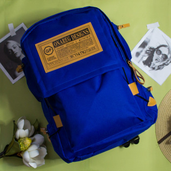 Городской британский рюкзак QP™ Onareg Designs 16л, унисекс, 5 цветов Синий