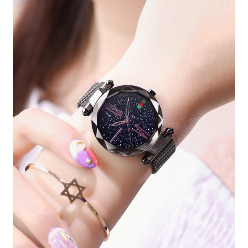 Наручные часы Starry Sky Watch, магнитный браслет Romantic purple фото - 8