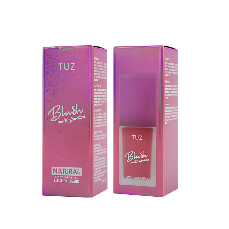 Кремовый мультитаскер TUZ Liquid Blush Brightens, с матовым финишем, водонепроницаемый, 20 мл, 4 оттенка Красно-розовый фото - 2