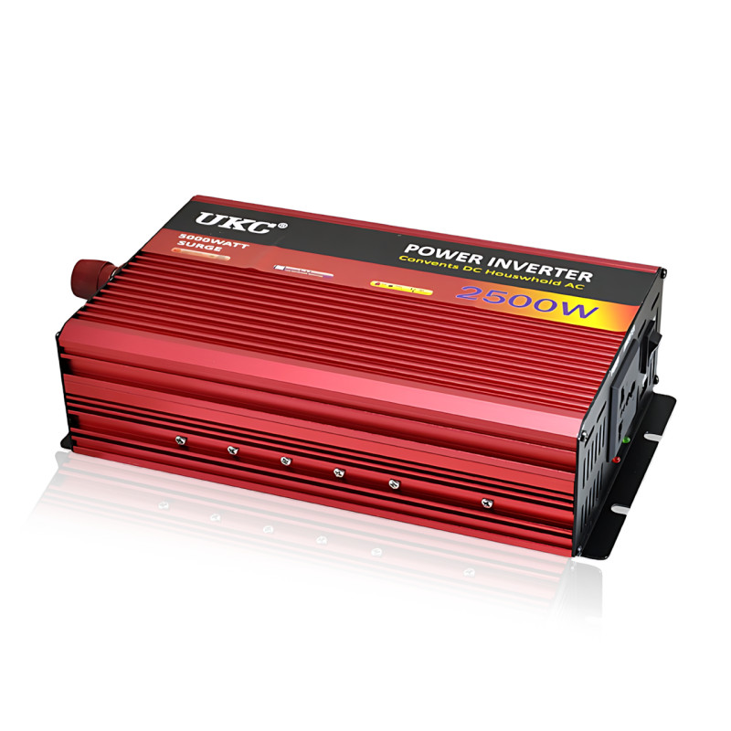 Автомобильный инвертор AR 2500W 24V &rarr; 220V с USB, 2 вентилятора, защита от перегрузки и перегрева, алюминиевый корпус, AC/DC фото - 3