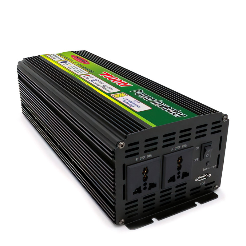 Інвертор-перетворювач напруги Wimpex UPS, 12В-220В, 7000ВТ, USB3 фото - 4