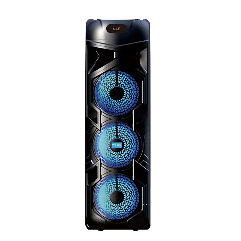 Беспроводная портативная колонка Bluetooth TTD-2810 с проводным микрофоном, 8,5'', 2х20 Вт, RGB фото - 2