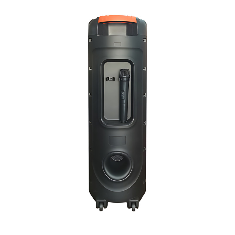 Беспроводная портативная колонка Bluetooth TTD-2810 с проводным микрофоном, 8,5'', 2х20 Вт, RGB фото - 4