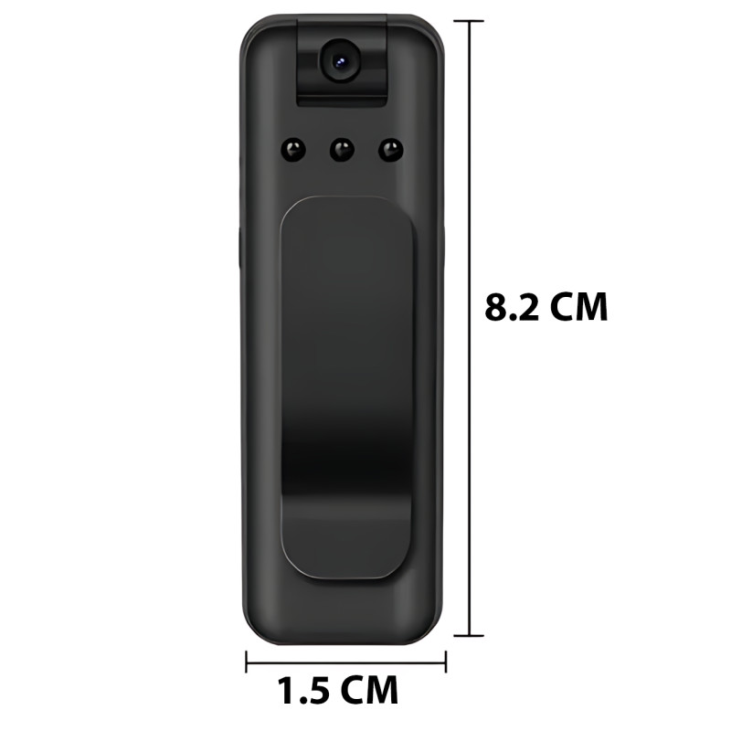 WI-Fi HD Body Camera з нічним баченням і записом 1080P, що перезаряджається, з магнітом і затискачем для одягу фото - 10