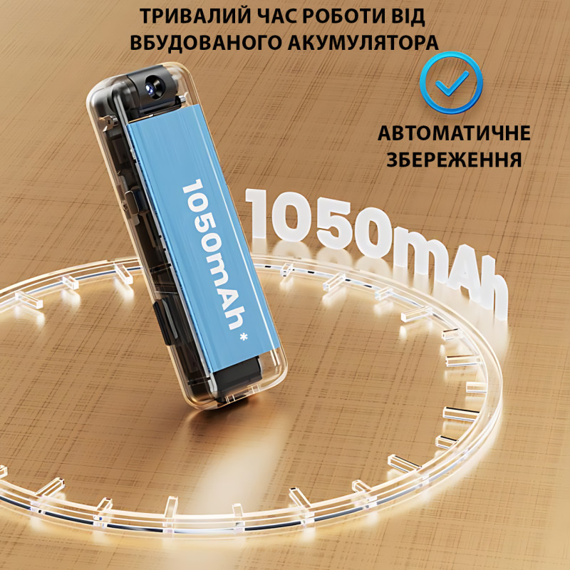 WI-Fi HD Body Camera з нічним баченням і записом 1080P, що перезаряджається, з магнітом і затискачем для одягу фото - 5