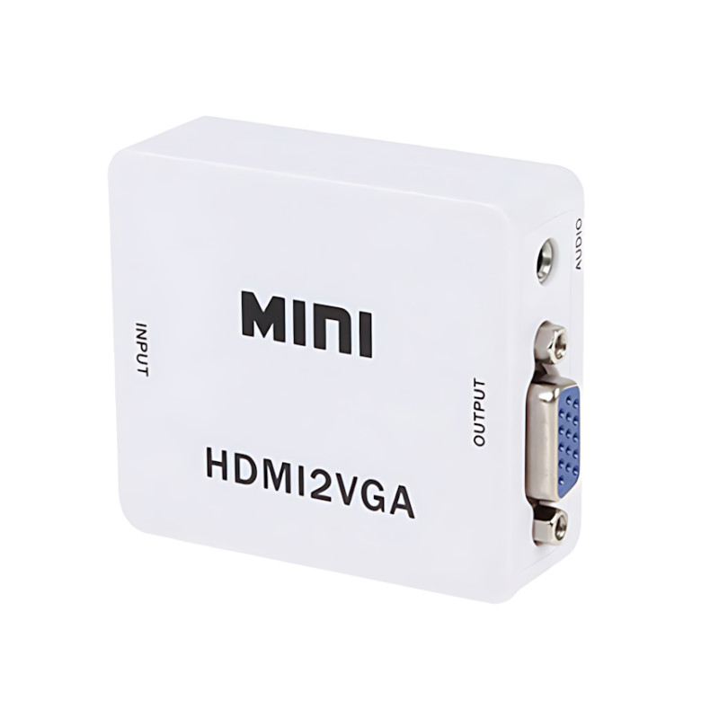 Конвертер HDMI to VGA с аудио 3.5 мм, 1080P, питание от HDMI фото - 3