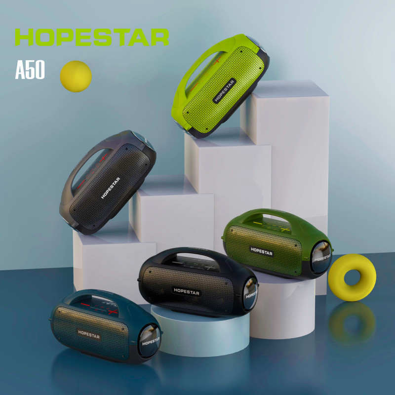 Портативна бездротова колонка Hopestar A50 party, 80W, 12000 mAh, захист від вологи фото - 2