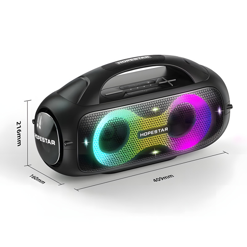 Портативна бездротова колонка Hopestar A50 party, 80W, 12000 mAh, захист від вологи фото - 7