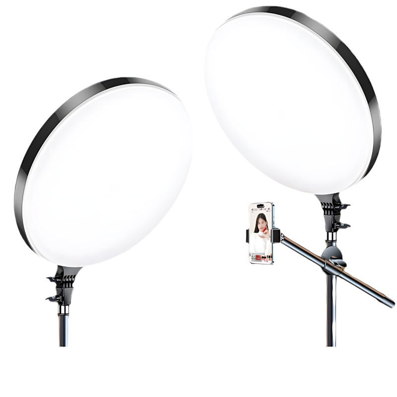 Кругла світлодіодна лампа RGB-LED Fill Light GS-450 45 см, кольорова портативна лампа для фото та відео + пульт фото - 2