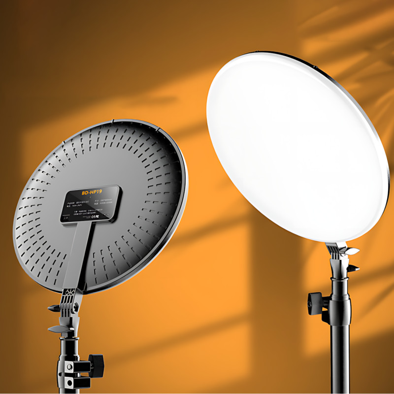 Кругла світлодіодна лампа RGB-LED Fill Light GS-450 45 см, кольорова портативна лампа для фото та відео + пульт фото - 3