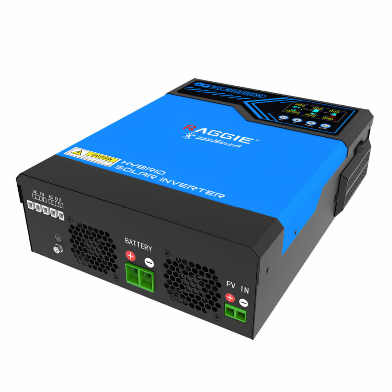 Гібридний інвертор Raggie RG-MH2400W 24V MPPT-80A із зарядним пристроєм для сонячних панелей фото - 4