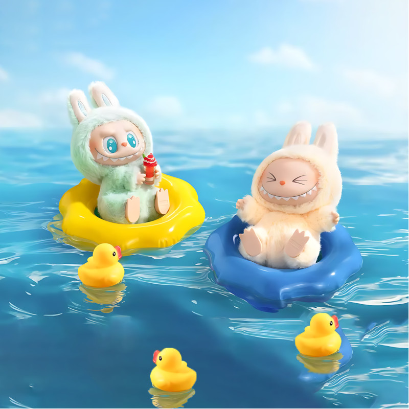 Игрушка-сюрприз брелок Labubu 2 серия, оригинал Pop Mart, 14 см, мягкая плюшевая, в закрытой коробке фото - 7