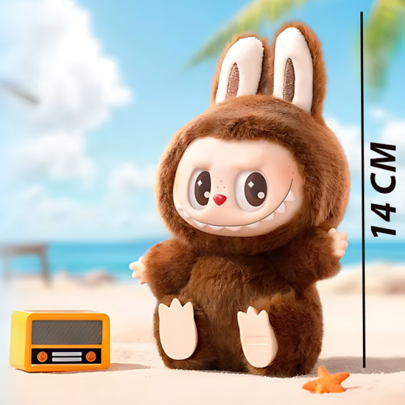 Игрушка-сюрприз брелок Labubu 2 серия, оригинал Pop Mart, 14 см, мягкая плюшевая, в закрытой коробке фото - 6