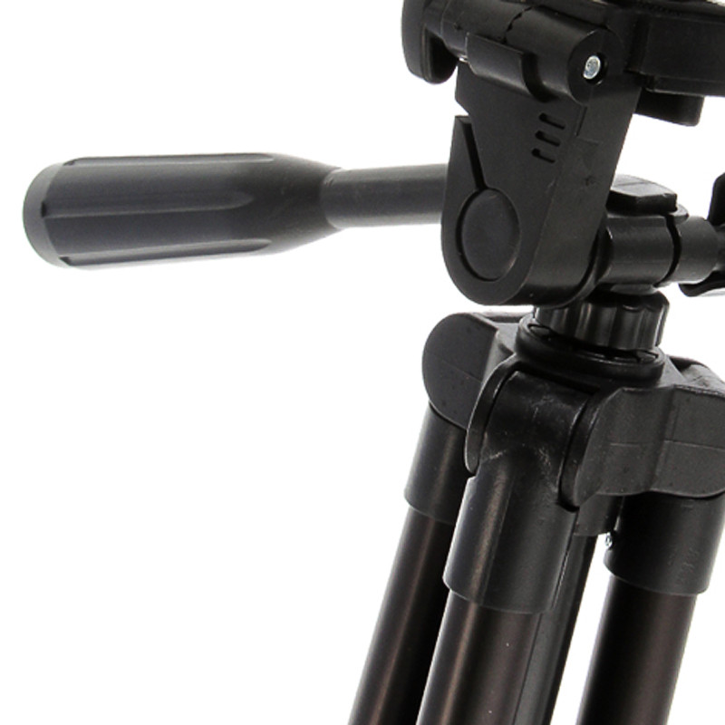 Штатив для видеотехники и смартфона с уровнем TRIPOD TF-3120, телескопический, черный фото - 3