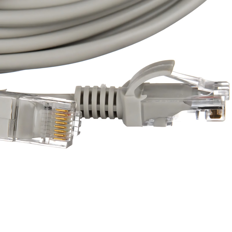 Патч-корд LAN RJ-45 UTP Cat.5e, 10 м, інтернет-кабель 13525, для роутерів, модемів, ПК 5 фото - 5