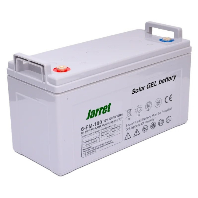 Аккумулятор гелевый Jarrett GEL Battery 120 Ah 12V, официальный, для solar панелей фото - 1