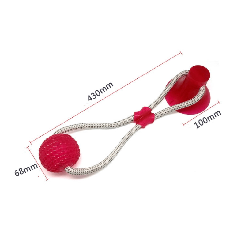 Іграшка для домашніх тварин з присоскою, Dog toy rope PULL фото - 3
