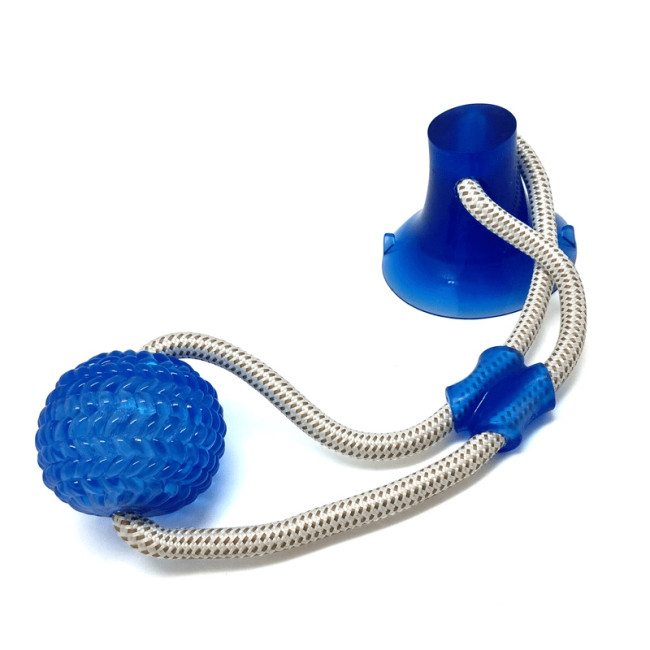 Іграшка для домашніх тварин з присоскою, Dog toy rope PULL