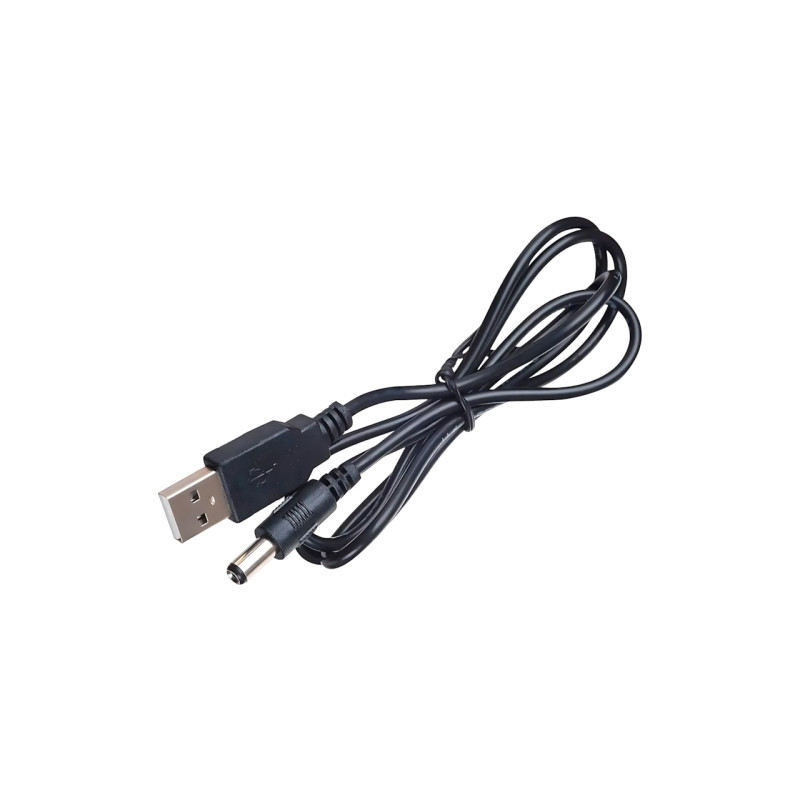 Кабель живлення DC 2.1x5.5mm, 5V-9V, USB 5V->9 V, кабель перехідник для роутера від повербанка, чорний фото - 3