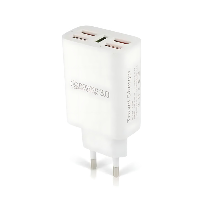 Зарядное устройство Travel Charger 27-52, 220В 3,5А QC3.0 USBx5 – 5 портов, Quick Charge 3.0, 100-240V, белый фото - 2
