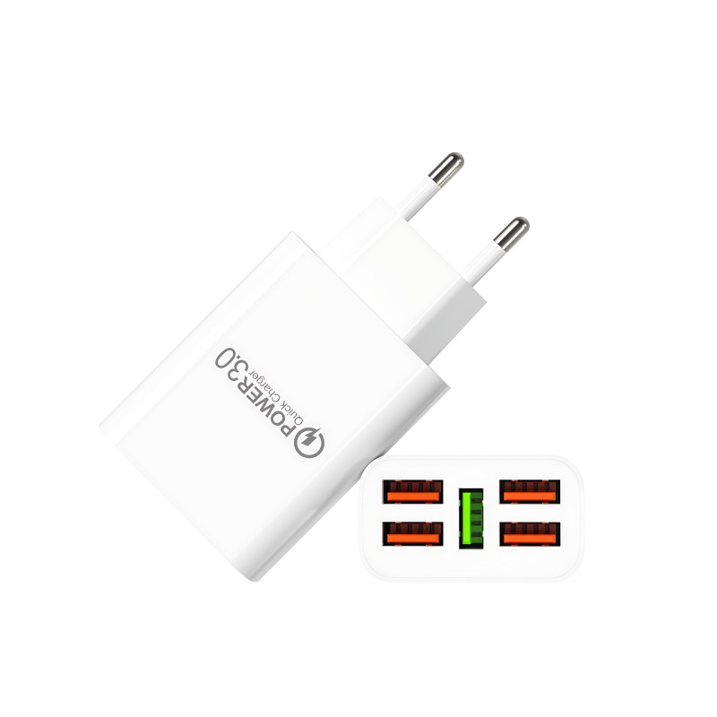 Зарядное устройство Travel Charger 27-52, 220В 3,5А QC3.0 USBx5 – 5 портов, Quick Charge 3.0, 100-240V, белый фото - 6